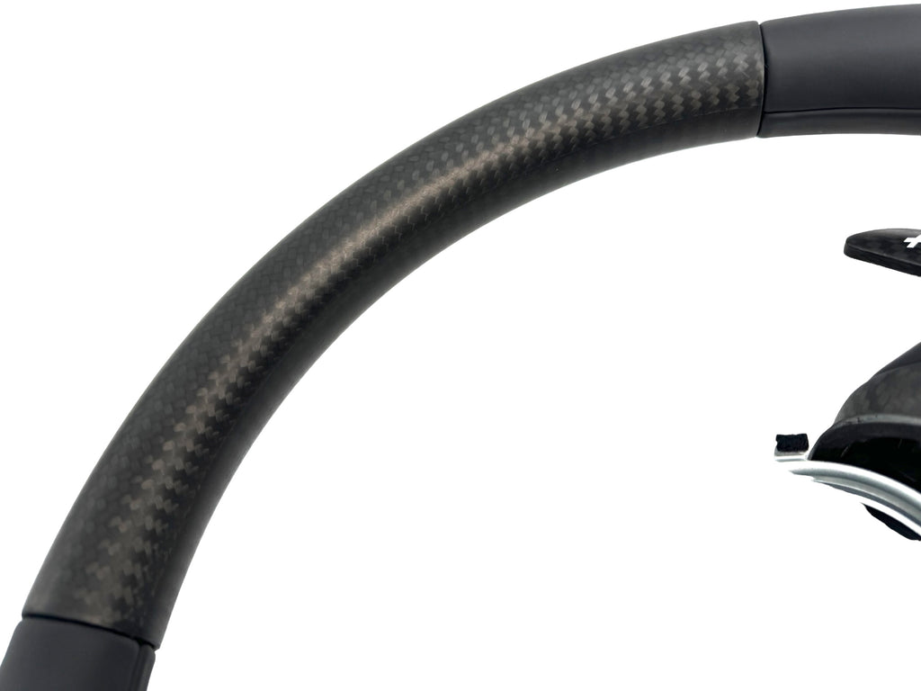 MCLAREN SENNA  MSO CARBON FIBRE TOP GRIP & LEATHER STEERING WHEEL 14NA330RP-14SW237