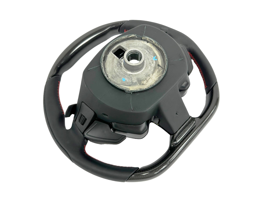 FERRARI F8 CARBON STEERING WHEEL WITH UPPER CARBON DRIVER ZONE 860622