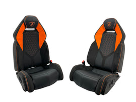 LAMBORGHINI 2023  REVULETO SPORT COMFORT SEATS BLACK ALCANTARA/ ORANGE DETAILS