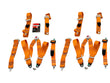 Load image into Gallery viewer, MCLAREN MSO RACING HARNESS 4 POINT SEAT BELT SET ORANGE - 14NA471MP