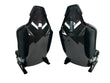 Load image into Gallery viewer, LAMBORGHINI HURACAN PERFORMANTE CARBON FIBRE BUCKET SEATS IN BLACK-YELLOW 4T0860007