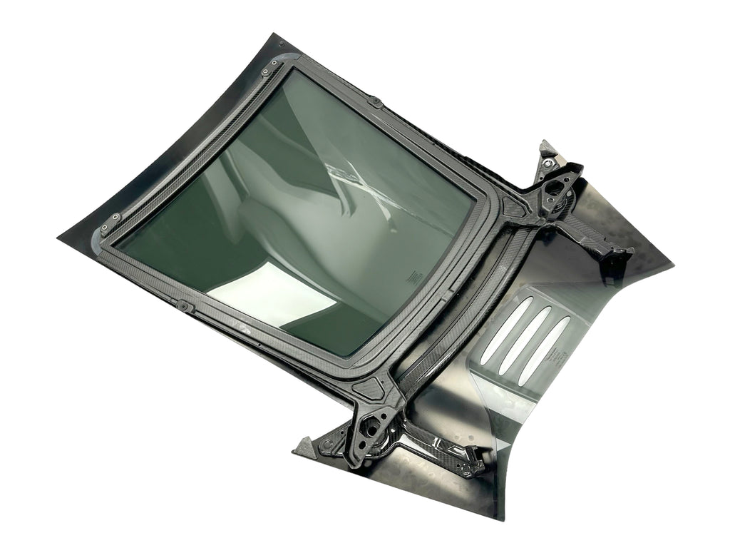 Perspecx Rear Window Mclaren MSO 765LT Rear Light Weight Perspex Window With Lower Engine C ...