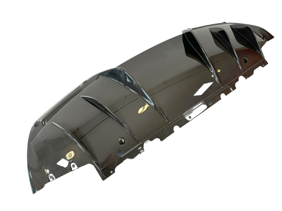 FERRARI 296 GTB/ GTS GLOSS CARBON REAR DIFFUSER - WITH NO CAMERA 88776 ...