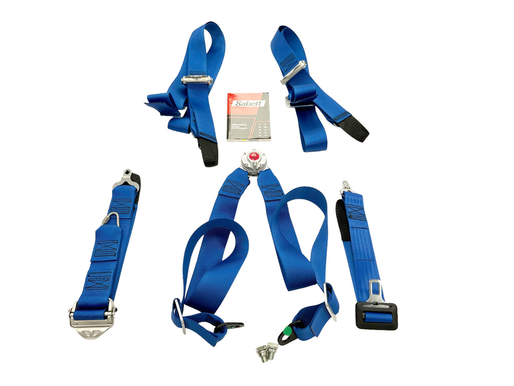 MCLAREN MSO RACING HARNESS 4 POINT SEAT BELT SET - BLUE 14NA471MP