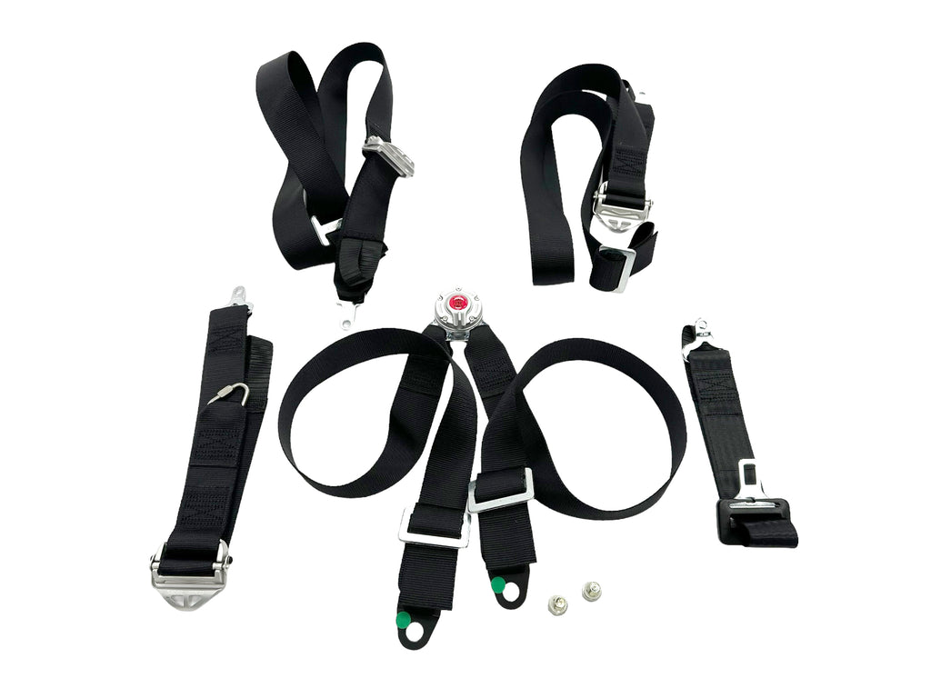 MCLAREN MSO RACING HARNESS 4 POINT SEAT BELT SET - BLACK 14NA471MP