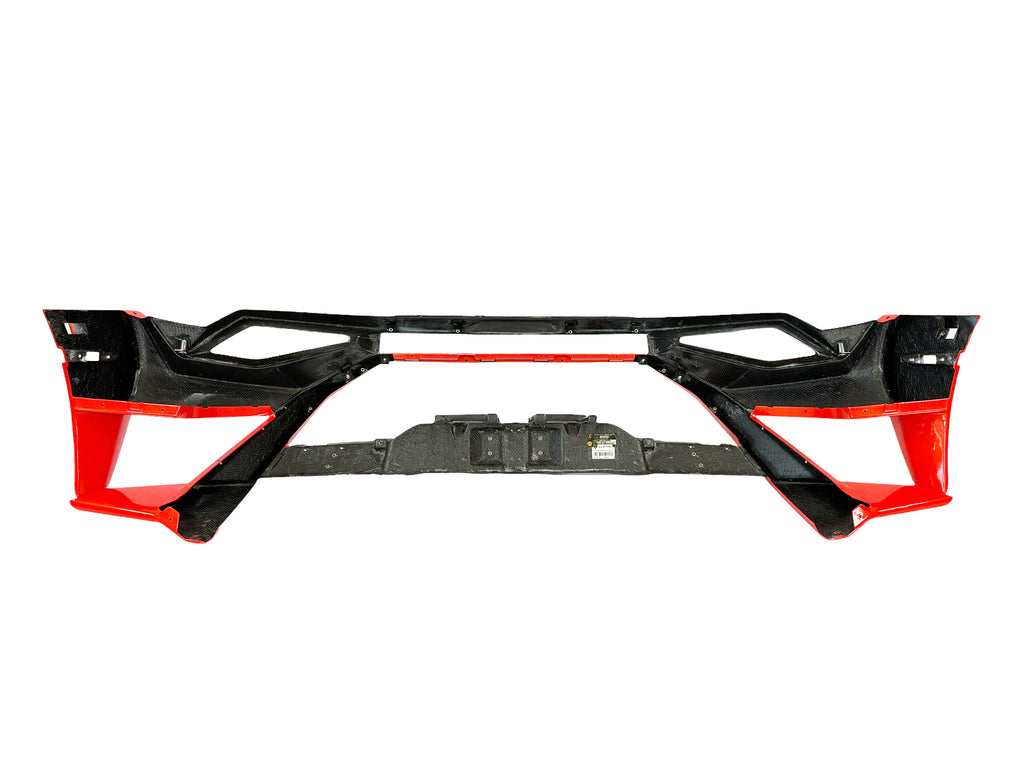 LAMBORGHINI HURACAN STO REAR BUMPER - BLACK/ ORANGE  4T3807166C