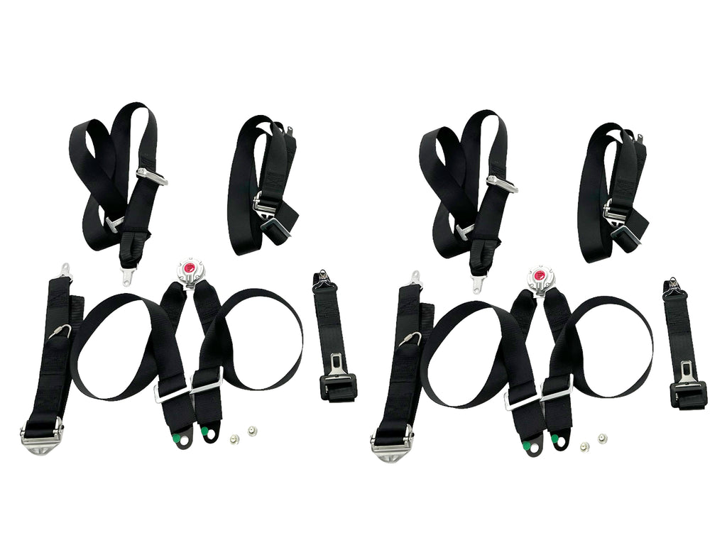 MCLAREN MSO RACING HARNESS 4 POINT SEAT BELT SET - BLACK 14NA471MP