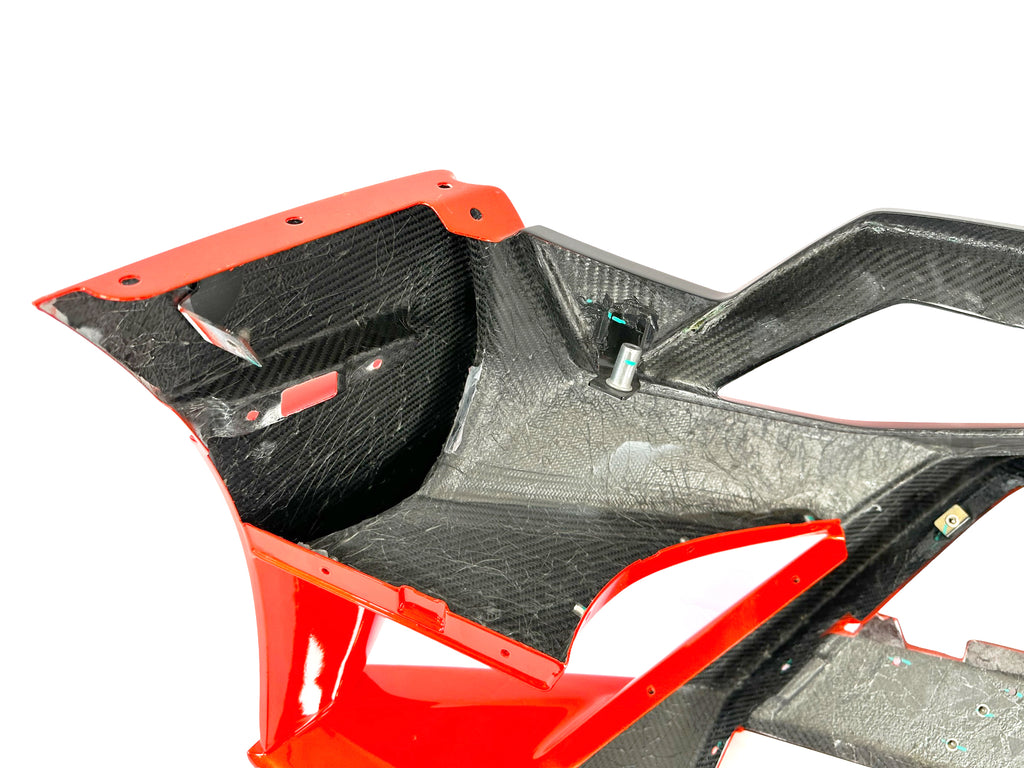 LAMBORGHINI HURACAN STO REAR BUMPER - BLACK/ ORANGE  4T3807166C