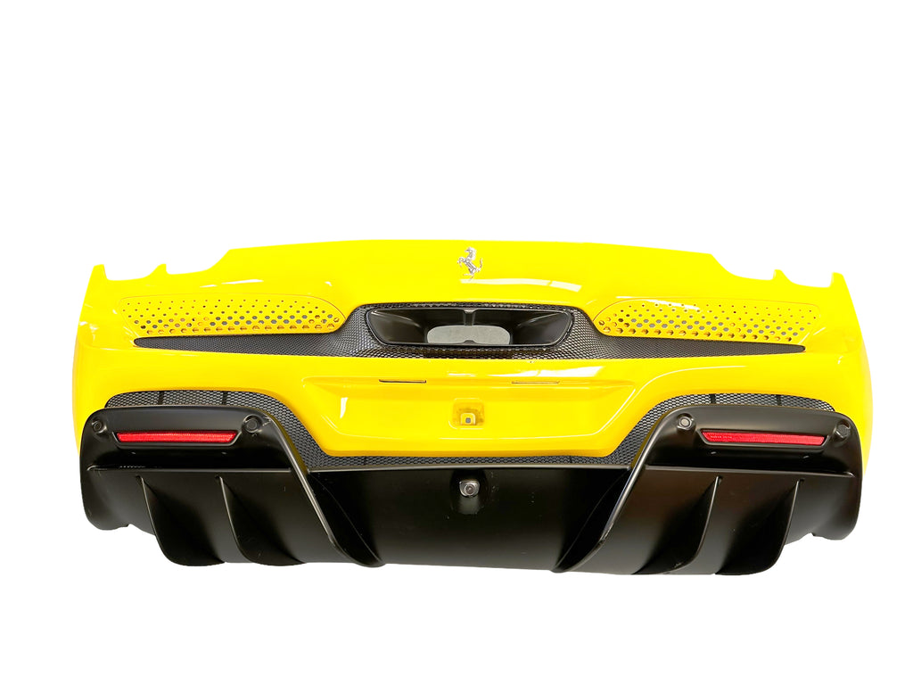 FERRARI 296 GTB/ GTS REAR BUMPER WITH STANDARD REAR DIFFUSER - WITH CAMERA