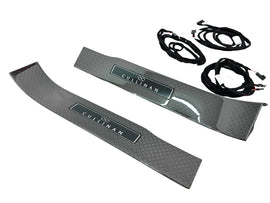 ROLLS ROYCE BLACK BADGE CULLINAN CARBON ILLUMINATED ENTRANCE THREAD PLATES