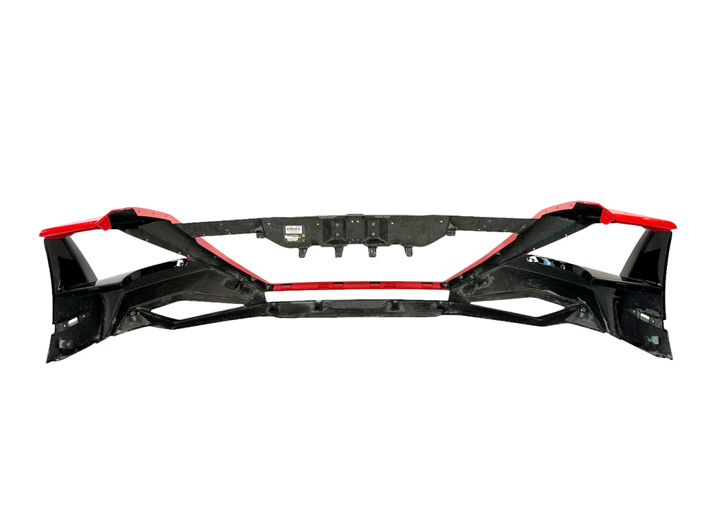 LAMBORGHINI HURACAN STO REAR BUMPER - BLACK/ ORANGE  4T3807166C