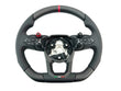 Load image into Gallery viewer, LAMBORGHINI REVULETO CARBON FIBRE LEATHER STEERING WHEEL - BLACK/ BLACK