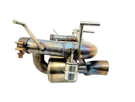 FERRARI 458 SPECIALE INCONEL REAR X Pipe EXHAUST- VALVED by BROOKE RACING
