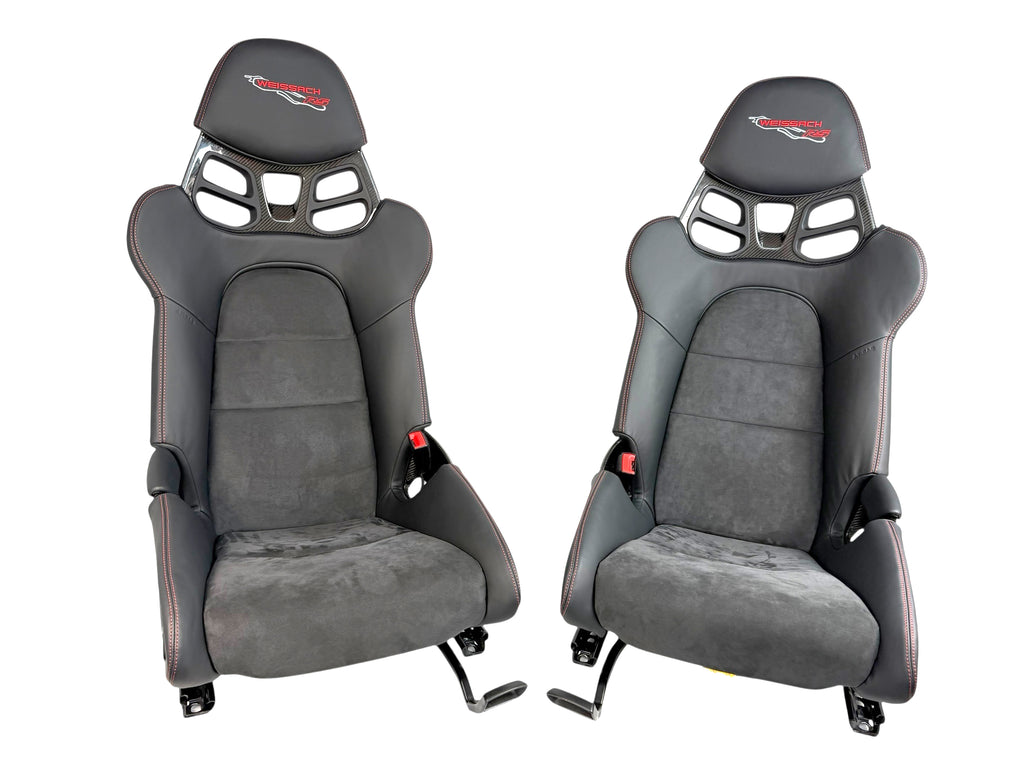 PORSCHE 992 GT3-RS WEISSACH CARBON RACING SEATS BLACK/ RED 9GT881303AYA3G