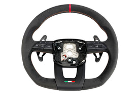 LAMBORGHINI PERFORMANTE URUS ALCANTARA STEERING WHEEL - BLACK/ ORANGE STITCH 4ML419091CE