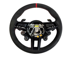 PORSCHE 992 GT3-RS RED DINAMICA STEERING WHEEL BLACK/RED 9GT419091EQ
