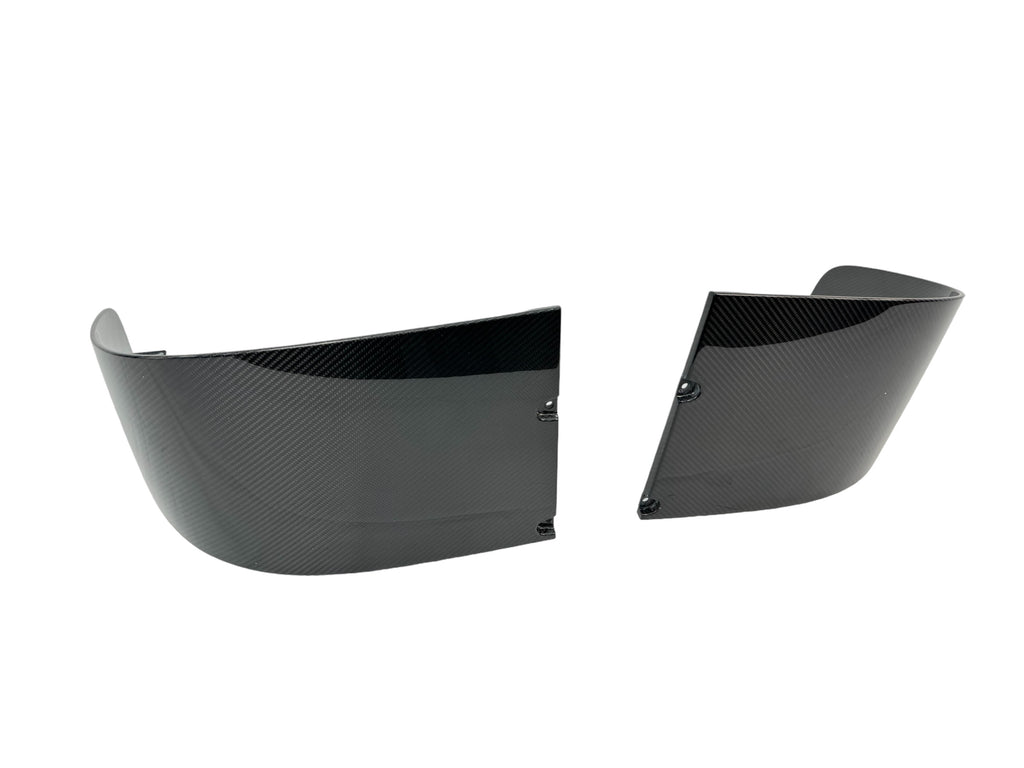 PORSCHE 918 CARBON WIESSACH REAR BUMPER SIDE AIR DEFLECTOR PLATE (PAIR) 91850572