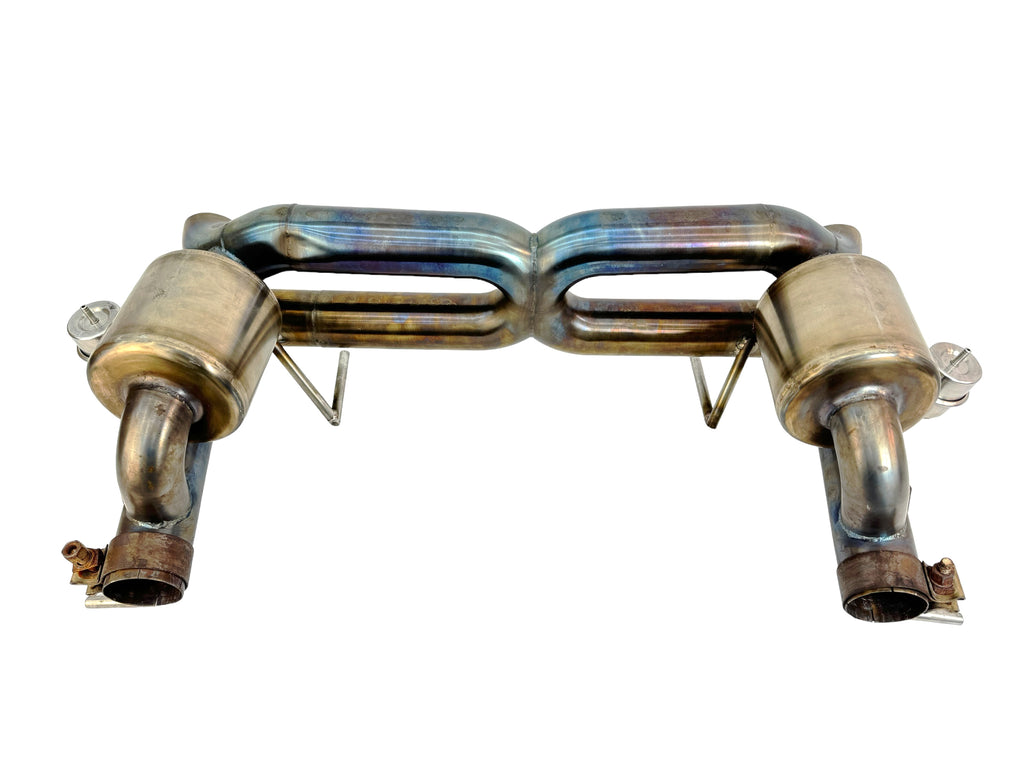FERRARI 458 SPECIALE INCONEL REAR X Pipe EXHAUST- VALVED by BROOKE RACING