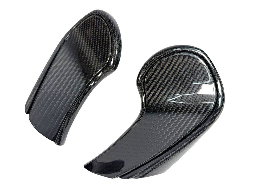 MCLAREN P1 GLOSS CARBON WING MIRROR ARMS COVERS 12A3466CP