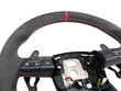 Load image into Gallery viewer, LAMBORGHINI PERFORMANTE URUS ALCANTARA STEERING WHEEL - BLACK/ ORANGE STITCH 4ML419091CE