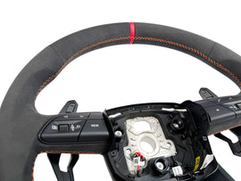 LAMBORGHINI PERFORMANTE URUS ALCANTARA STEERING WHEEL - BLACK/ ORANGE STITCH 4ML419091CE