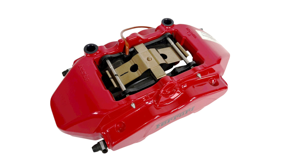 FERRARI 430 RH REAR CERAMIC CALIPER UNIT WITH PADS - RED 228038