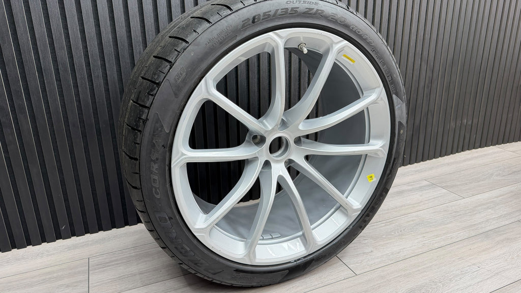 MCLAREN 570S SPIDER FORGED REAR WHEEL IN SILVER 13B1233SP
