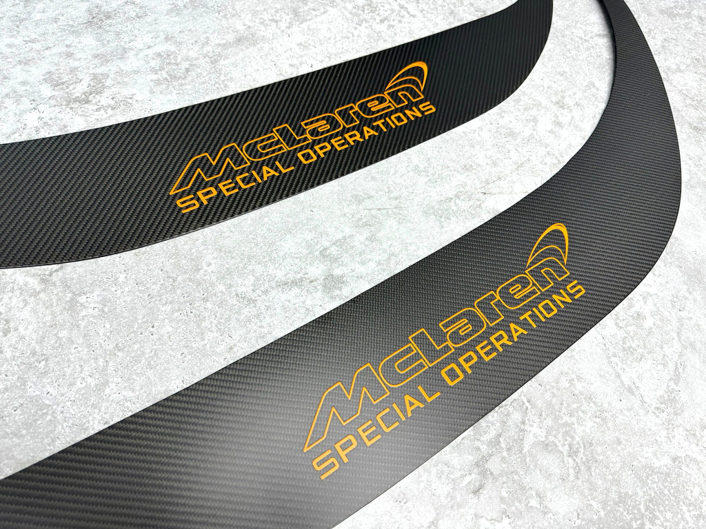 MCLAREN 675LT MSO CARBON ENTRANCE SILLS SET 11A4489CP 11A4480CP