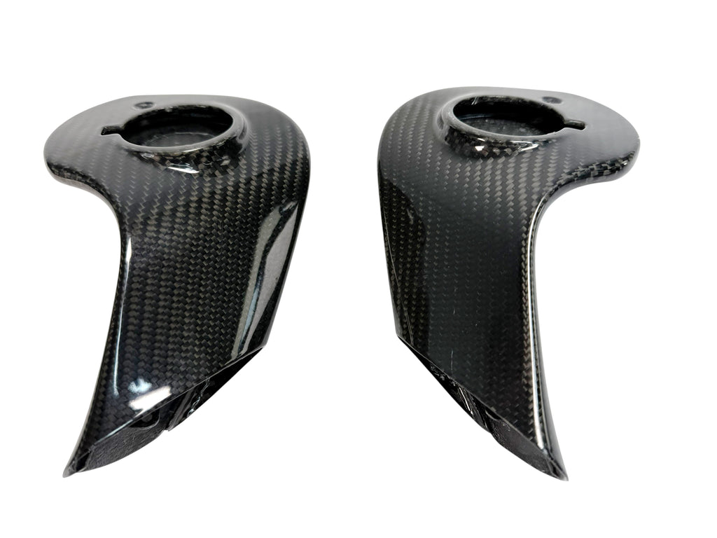 MCLAREN P1 GLOSS CARBON WING MIRROR ARMS COVERS 12A3466CP