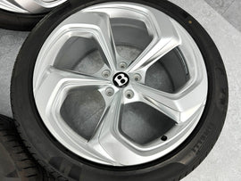BENTLEY BENTAYGA S 2023+ 22'' SILVER ALLOY WHEEL SET PN: 36A601025CS
