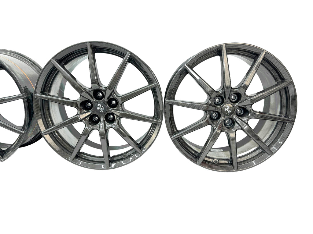 FERRARI 488 PISTA/ F8 CARBON ALLOY WHEELS SET RIMS ONLY 70004445