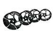 Load image into Gallery viewer, MCLAREN ELVA 5 TURBINE SPOKE MSO MACHINE/ BLACK ULTRA LIGHT WHEELS SET 25BA113SP