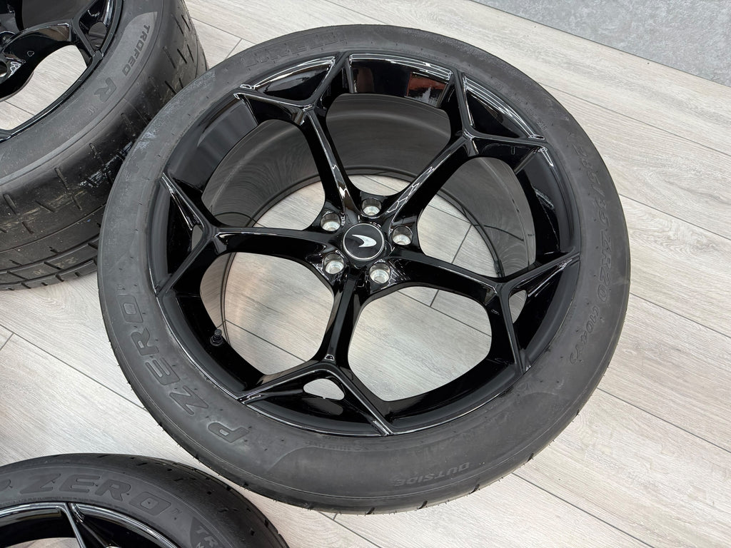 MCLAREN 600LT FORGED 5 SPOKE MSO WHEELS WITH TROFEO R TYRES