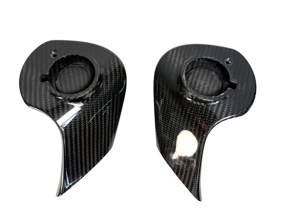 MCLAREN P1 GLOSS CARBON WING MIRROR ARMS COVERS 12A3466CP