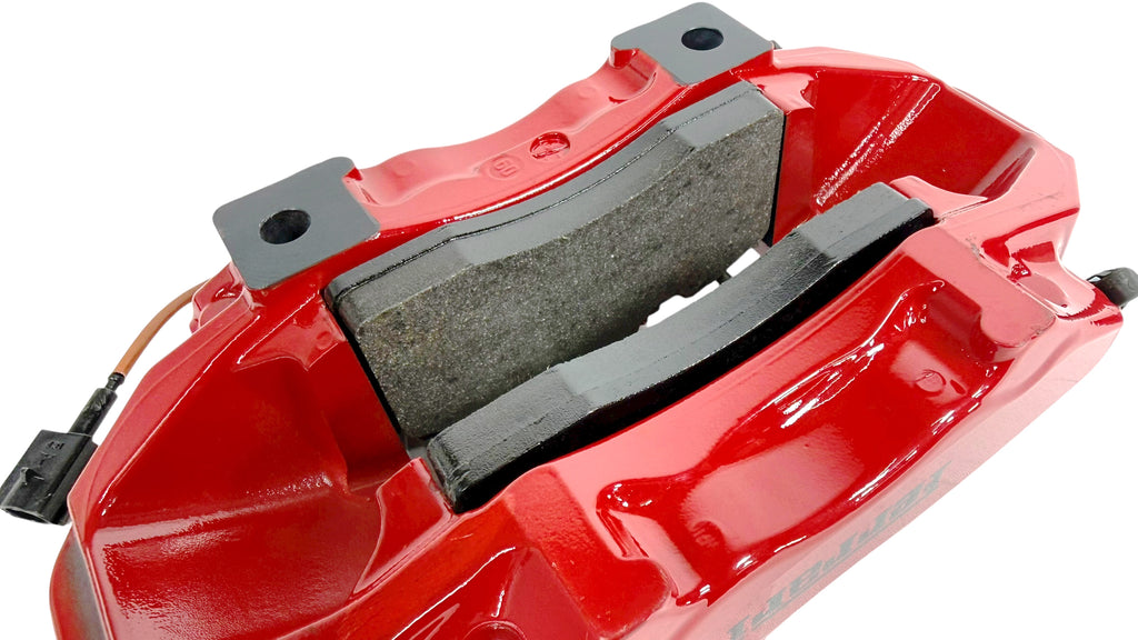FERRARI 430 RH REAR CERAMIC CALIPER UNIT WITH PADS - RED 228038