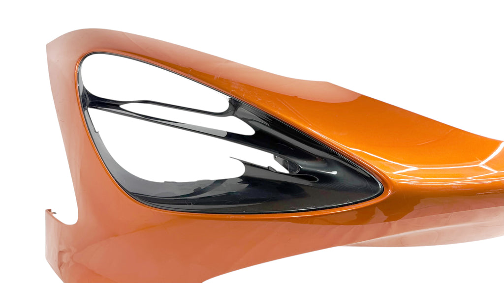MCLAREN 720S FRONT BUMPER SKIN WITH HEADLIGHT BEZELS 14A0153CP (VOLCANO ORANGE)