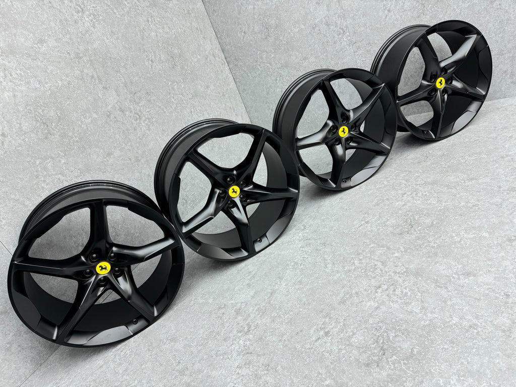 FERRARI PUROSANGUE 175 22/ 23" FORGED ALLOY WHEEL RIM SET BLACK 895987
