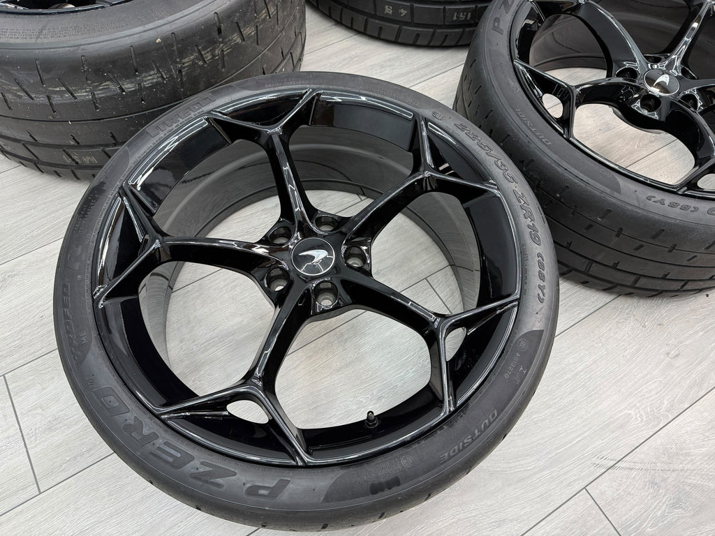 MCLAREN 600LT FORGED 5 SPOKE MSO WHEELS WITH TROFEO R TYRES