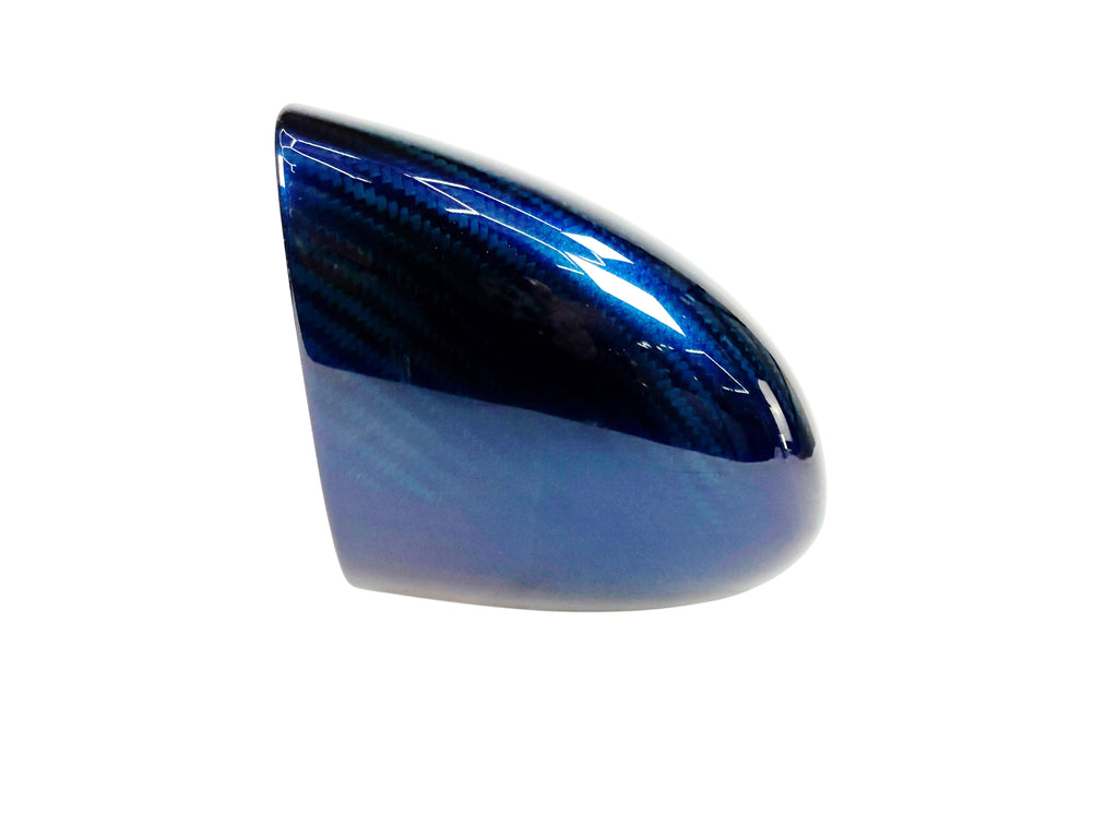 MCLAREN SENNA/ 720S MSO BLUE CARBON FIBRE LEFT MIRROR CAP 14AB091CP