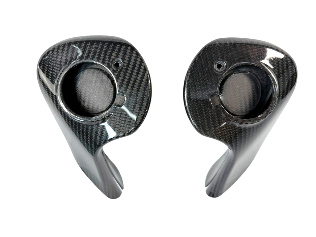 MCLAREN P1 GLOSS CARBON WING MIRROR ARMS COVERS 12A3466CP