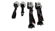 Load image into Gallery viewer, AUDI RSQ8 SEAT BELT COMPLETE FRONT AND BACK SET BLACK/ RED STRIPE 4M8857705EXV1