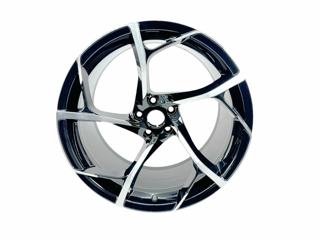 MCLAREN ELVA 5 TURBINE SPOKE MSO MACHINE/ BLACK ULTRA LIGHT WHEELS SET 25BA113SP