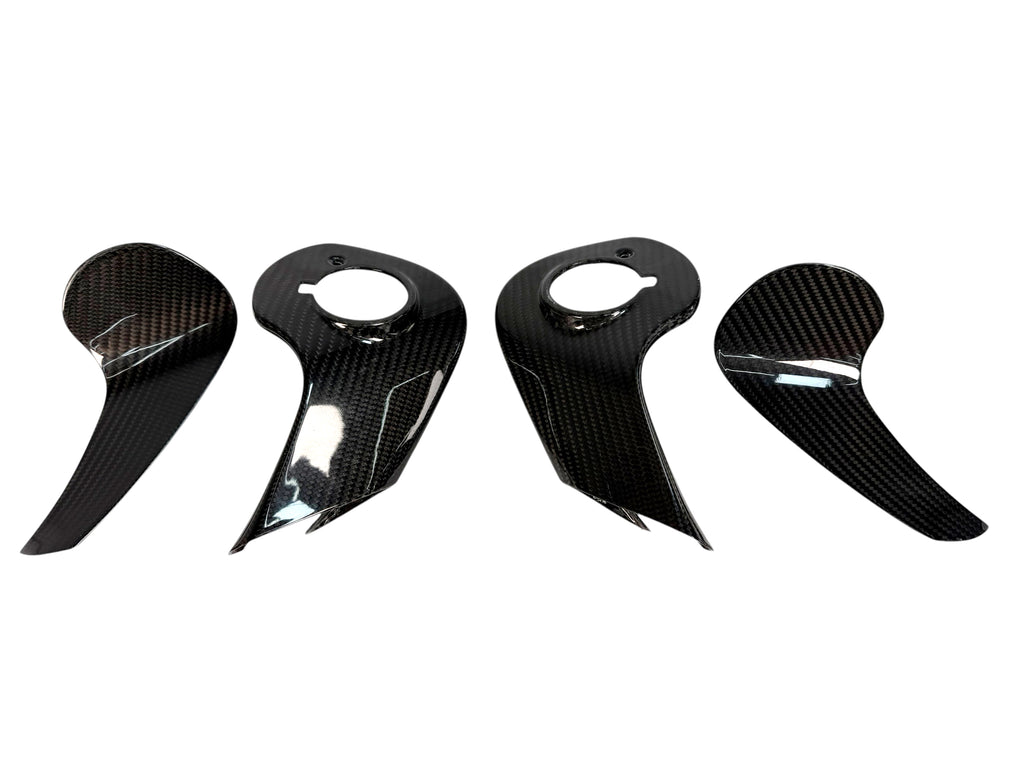 MCLAREN P1 GLOSS CARBON WING MIRROR ARMS COVERS 12A3466CP