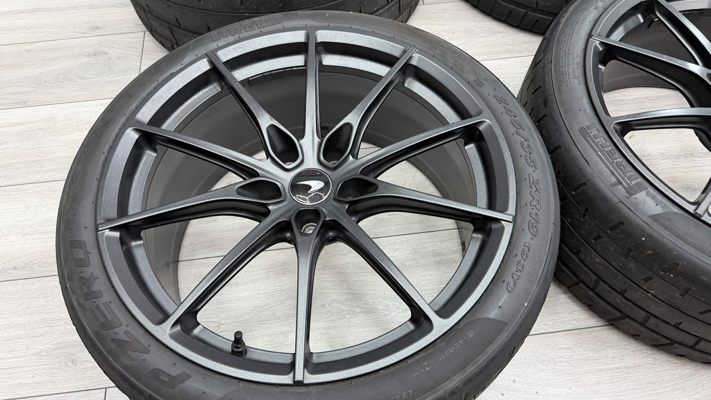 MCLAREN 765LT MSO ULTRA LIGHT STEALTH GREY WHEELS AND TYRES 14BA224RP