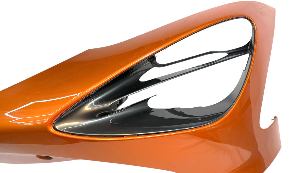 MCLAREN 720S FRONT BUMPER SKIN WITH HEADLIGHT BEZELS 14A0153CP (VOLCANO ORANGE)