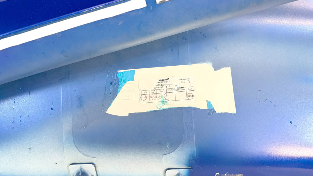 MCLAREN 720S 765LT APPLIQUE DOOR LH - 14AD287CP  (AUORO BLUE)