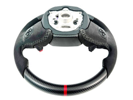 LAMBORGHINI REVULETO CARBON FIBRE ALCANTARA STEERING WHEEL - BLACK/ GREY