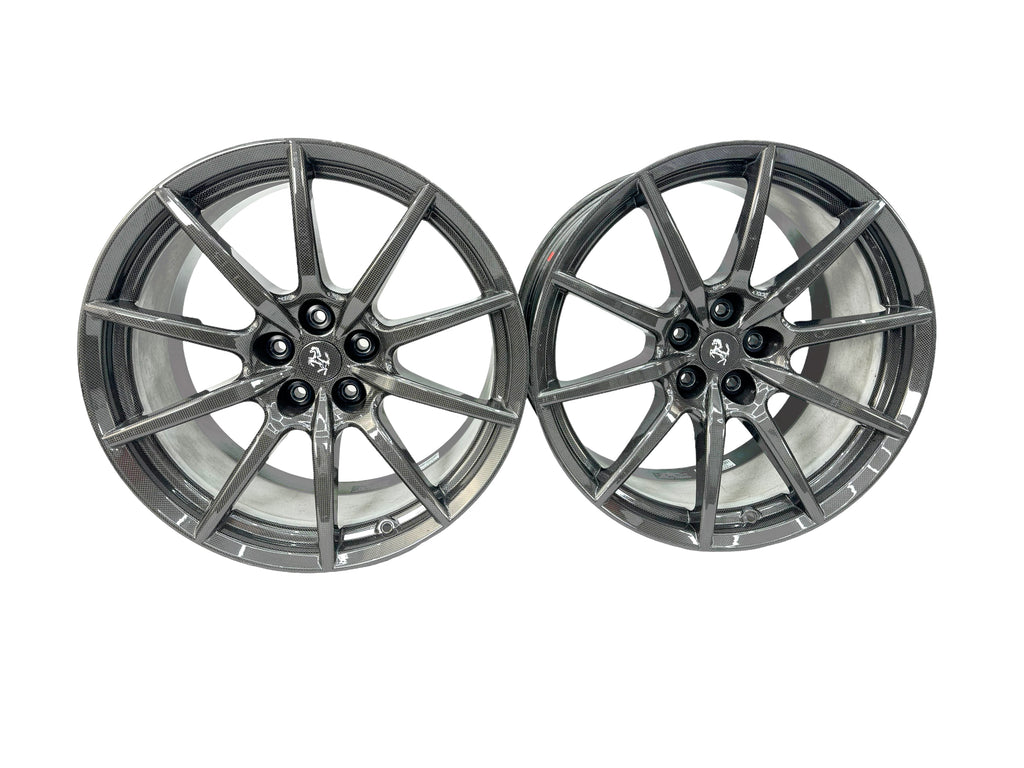 FERRARI 488 PISTA/ F8 CARBON ALLOY WHEELS SET RIMS ONLY 70004445