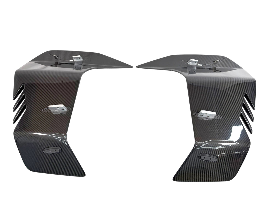 MCLAREN SOLUS GT MSO VISUAL CARBON SPOILER END PLATES SET BC08A631RP