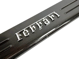 FERRARI CALIFORNIA CARBON ENTRANCE SILLS KICK PLATE - LH 85956500